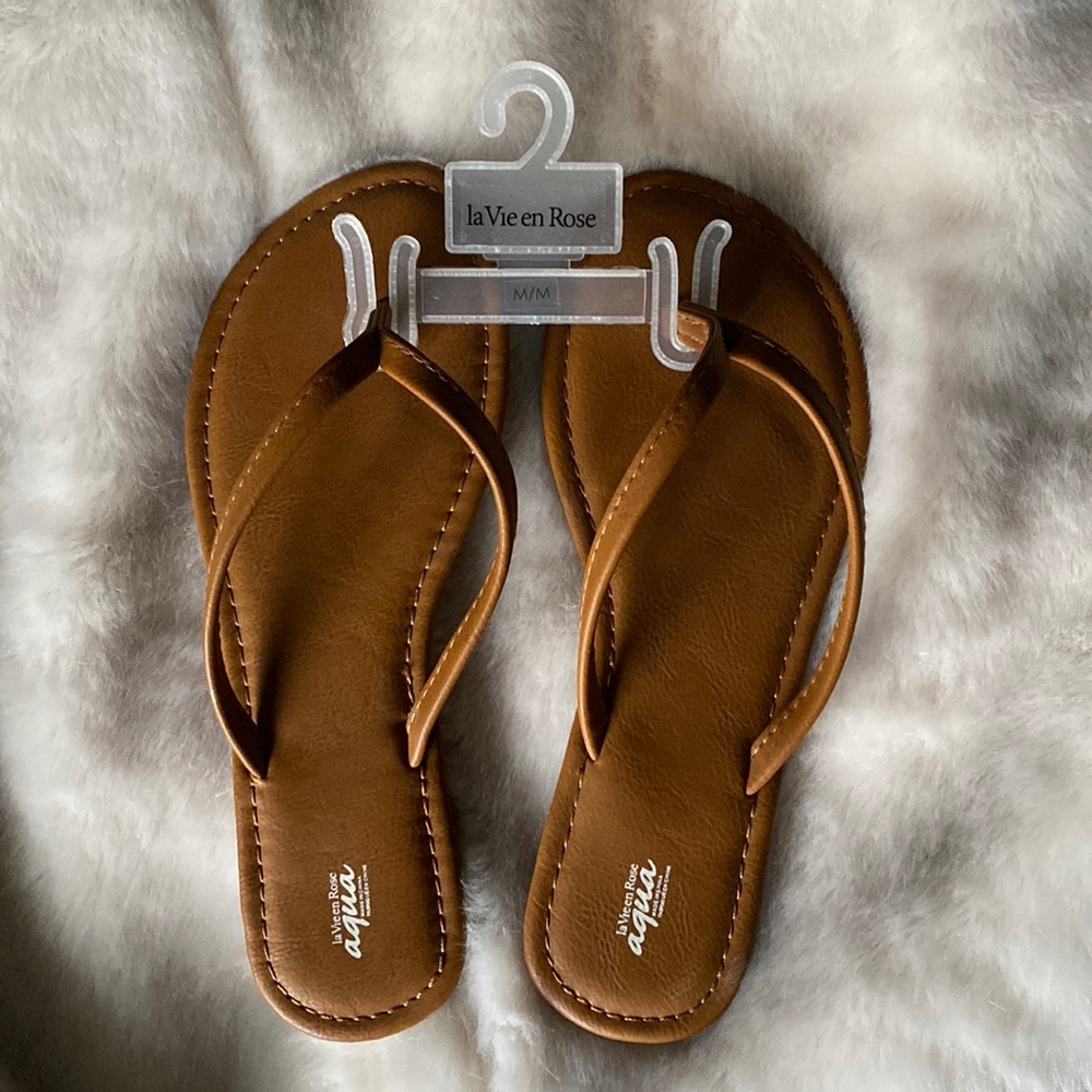 Faux Leather Sandals